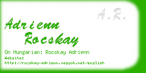 adrienn rocskay business card